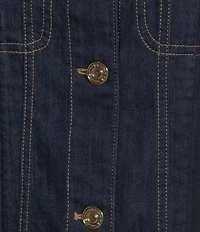 Sonia Rykiel Trucker Rosette Denim Button Front Jacket