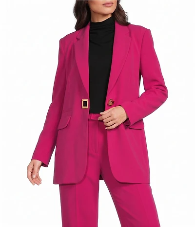 Sonia Rykiel V-Neck Long Sleeve Hardware Button Coordinating Blazer