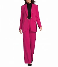 Sonia Rykiel V-Neck Long Sleeve Hardware Button Coordinating Blazer