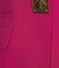 Sonia Rykiel V-Neck Long Sleeve Hardware Button Coordinating Blazer