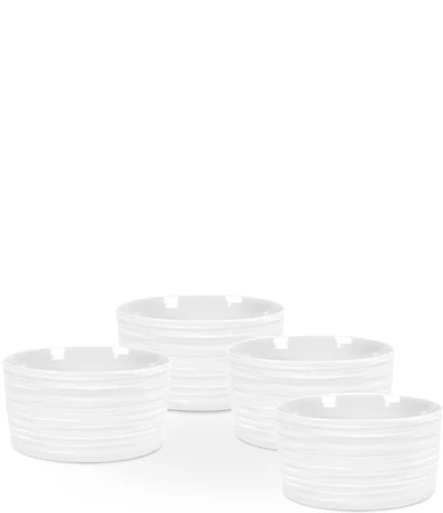 Sophie Conran for Portmeirion 4-Piece White Porcelain Ramekins Set