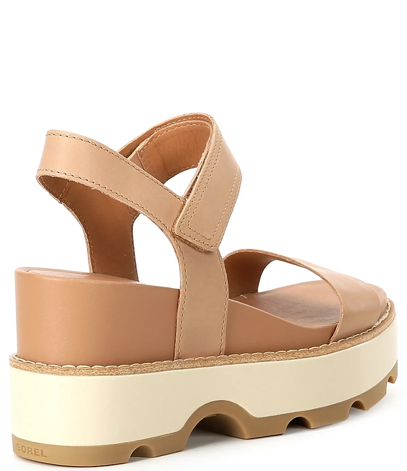 Sorel Joanie IV Leather Platform EVA Wedge Sandals