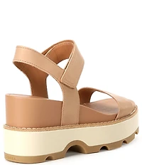 Sorel Joanie IV Leather Platform EVA Wedge Sandals