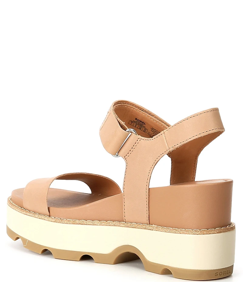 Sorel Joanie IV Leather Platform EVA Wedge Sandals