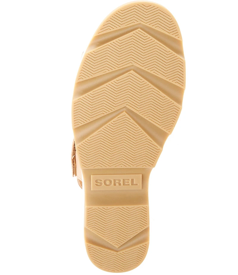 Sorel Joanie IV Leather Platform EVA Wedge Sandals