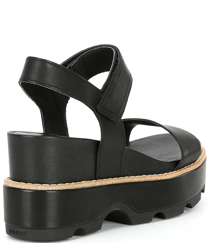 Sorel Joanie IV Leather Platform EVA Wedge Sandals