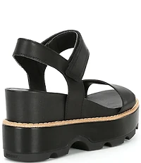 Sorel Joanie IV Leather Platform EVA Wedge Sandals