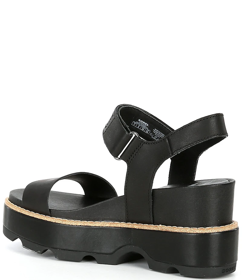 Sorel Joanie IV Leather Platform EVA Wedge Sandals