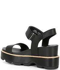 Sorel Joanie IV Leather Platform EVA Wedge Sandals
