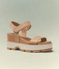 Sorel Joanie IV Leather Platform EVA Wedge Sandals
