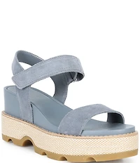 Sorel Joanie IV Suede Platform EVA Wedge Sandals