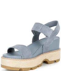 Sorel Joanie IV Suede Platform EVA Wedge Sandals