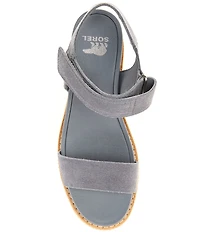 Sorel Joanie IV Suede Platform EVA Wedge Sandals