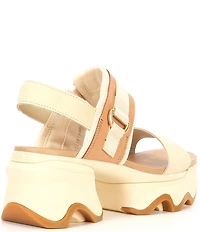 Sorel Kinetic Impact Slingback Leather Chunky Heel Platform Sandals