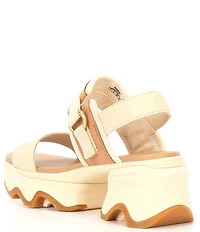 Sorel Kinetic Impact Slingback Leather Chunky Heel Platform Sandals