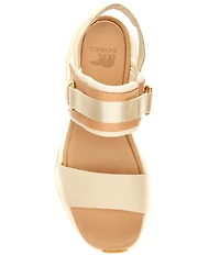 Sorel Kinetic Impact Slingback Leather Chunky Heel Platform Sandals