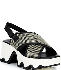 Sorel Kinetic Aura Slingback TXT Platform Sandals