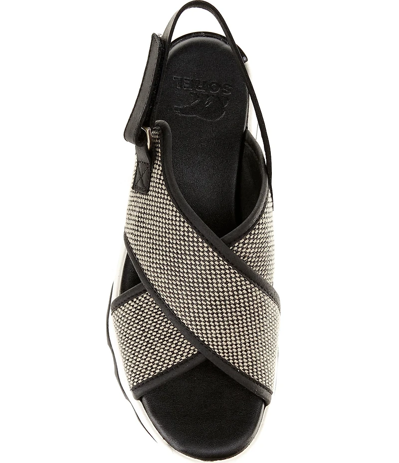 Sorel Kinetic Aura Slingback TXT Platform Sandals