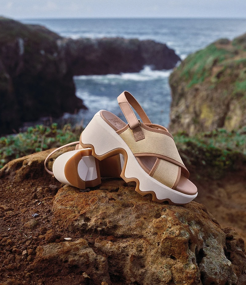 Sorel Kinetic Aura Slingback TXT Platform Sandals