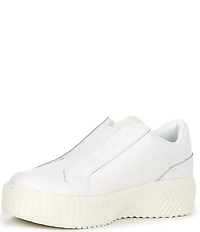 Sorel Ona Ave Leather Slip On Platform Sneakers