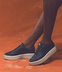 Sorel Ona Ave Leather Slip On Platform Sneakers