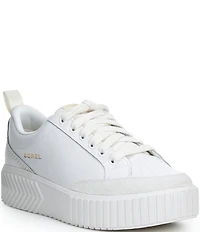 Sorel ONA AVE Low Waterproof Leather Platform Sneakers