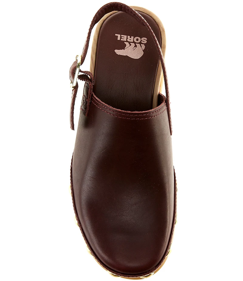 Sorel Roam'N Clog RVT Leather Studded Detail Slingback Clogs
