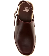Sorel Roam'N Clog RVT Leather Studded Detail Slingback Clogs