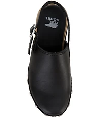 Sorel Roam'N RVT Leather Studded Detail Slingback Clogs