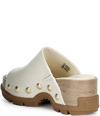 Sorel Roam'N Leather Studded Platform Slide Sandals