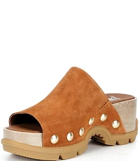 Sorel Roam'N Suede Platform Slide Sandals