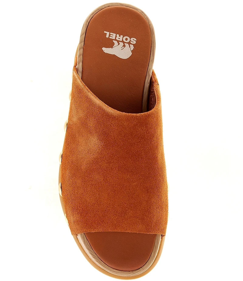 Sorel Roam'N Suede Platform Slide Sandals