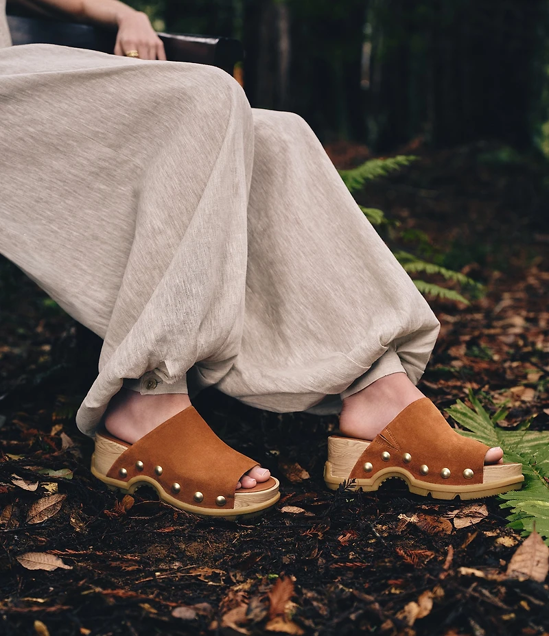 Sorel Roam'N Suede Platform Slide Sandals