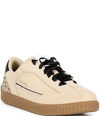 Sorel Women's ONA Drift LX Suede Animal Print Accent Low Profile Sneakers