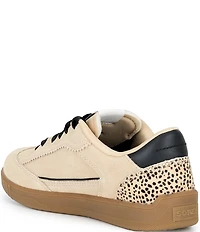 Sorel Women's ONA Drift LX Suede Animal Print Accent Low Profile Sneakers