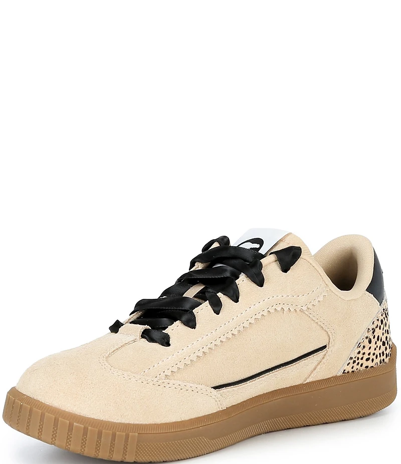 Sorel Women's ONA Drift LX Suede Animal Print Accent Low Profile Sneakers