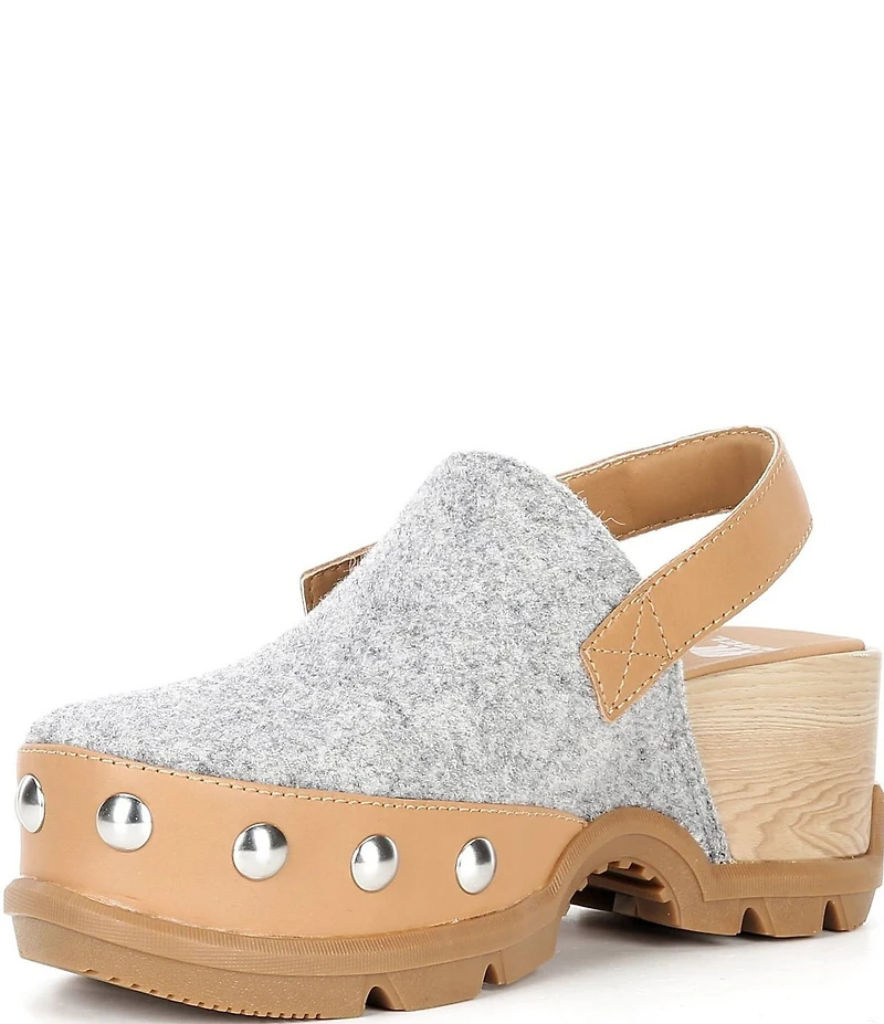 Sorel Women's Roam'N Felt Studded Slingback Clogs