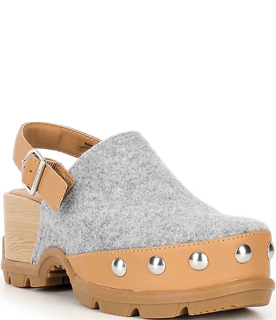 Sorel Women's Roam'N Felt Studded Slingback Clogs