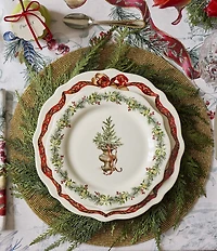 Southern Living 12 Days of Christmas Collection Bow Dinner Plates, Set of 2