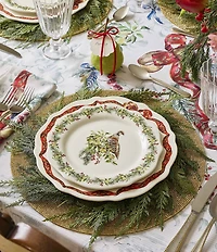 Southern Living 12 Days of Christmas Collection Bow Dinner Plates, Set of 2