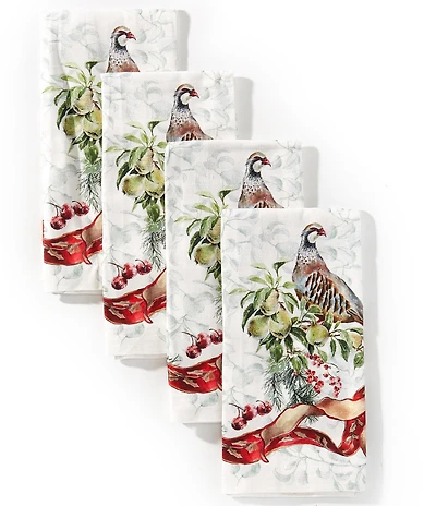 Southern Living 12 Days Of Christmas Collection Napkins, Set of 4