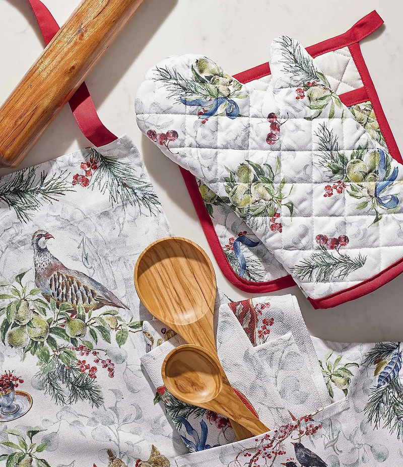 Southern Living 12 Days of Christmas Collection Oven Mitt & Pot Holder Set
