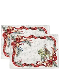 Southern Living 12 Days Of Christmas Collection Reversible Placemats, Set of 2