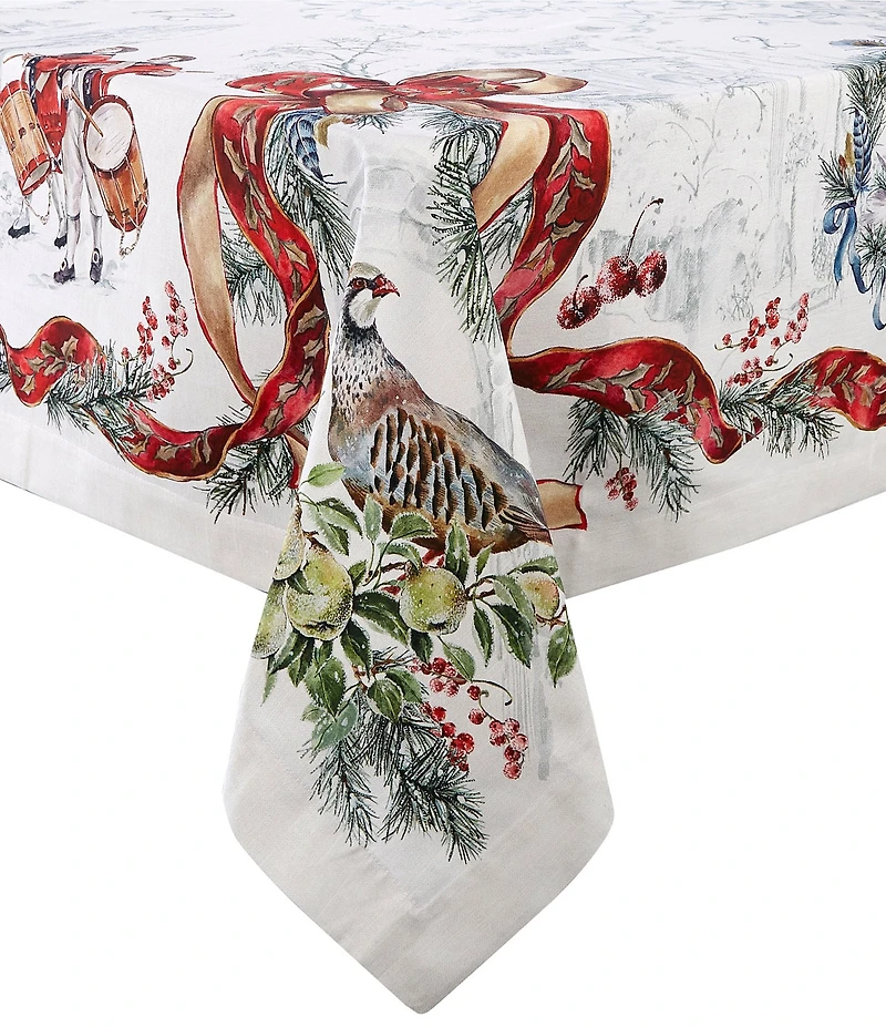 Southern Living 12 Days Of Christmas Collection Tablecloth