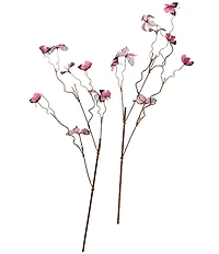 Southern Living 36-inch Faux Butterfly Spray Pick, Set of 2