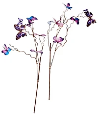 Southern Living 36-inch Faux Butterfly Spray Pick, Set of 2