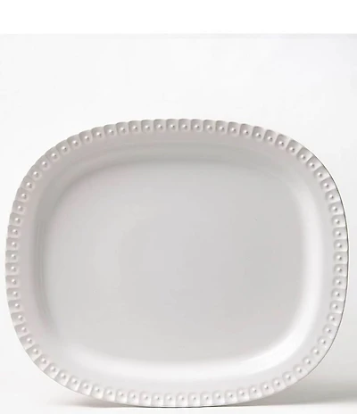 Southern Living Alexa Embossed Stoneware Oval Platter