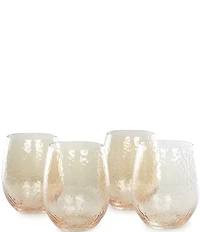 Southern Living Luster Stemless Wine Glasses, Set of 4