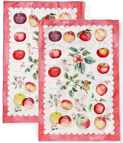 Southern Living Apple Kitchen Towels, Set of 2