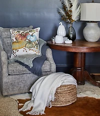 Southern Living Ashford Brushed Knit Fringed Acrylic Throw Blanket